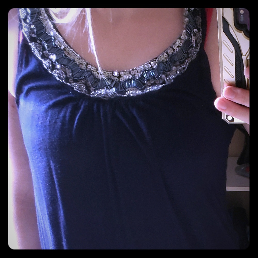 Blue tank
